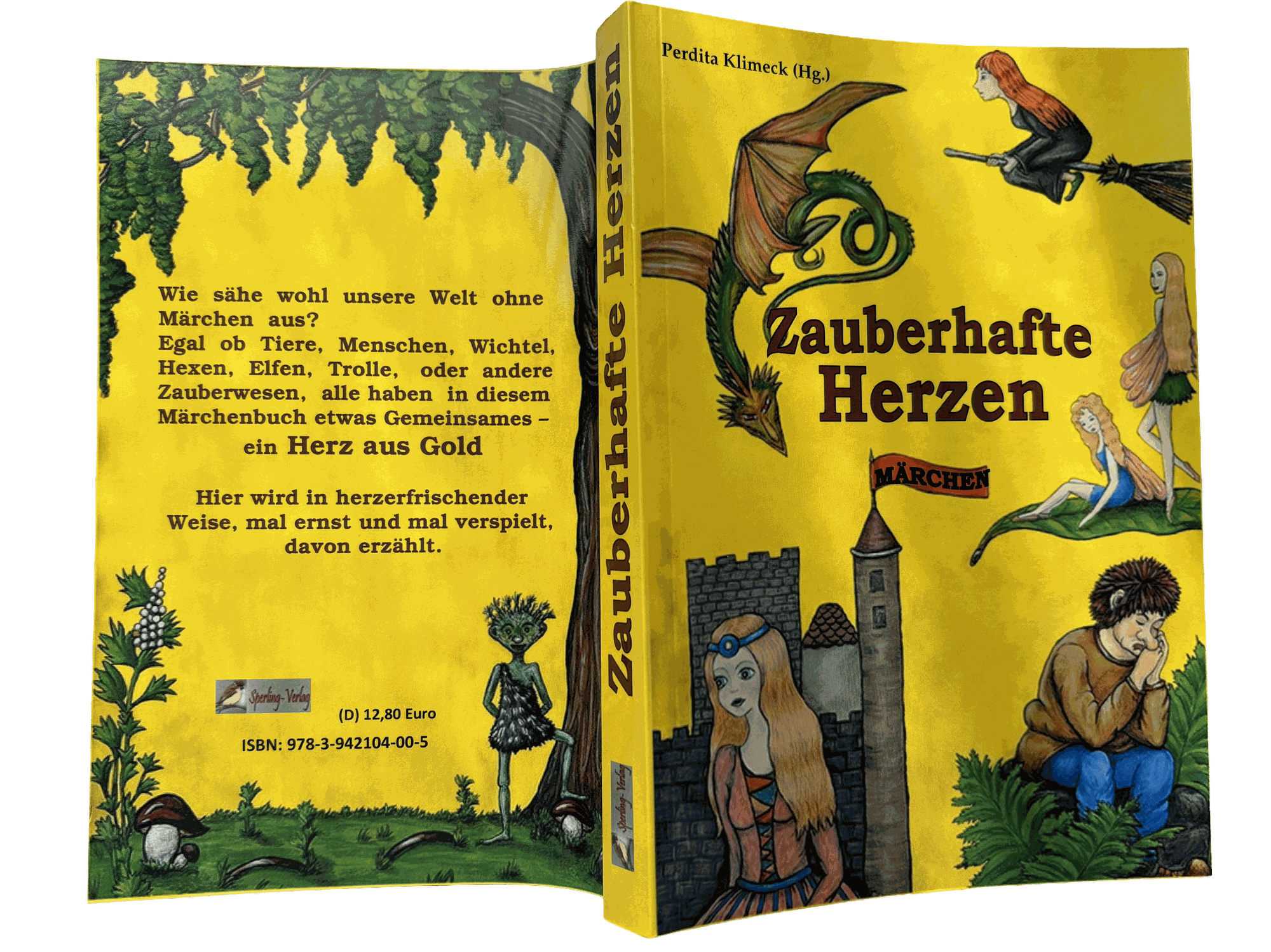 Buchcover Zauberhafte Herzen, Märchen-Anthologie des Sperling-Verlags